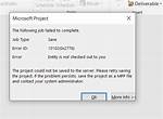 Microsoft Project Not Opening