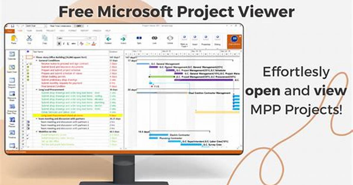 Microsoft Project Viewer