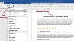 Microsoft Word Document for One