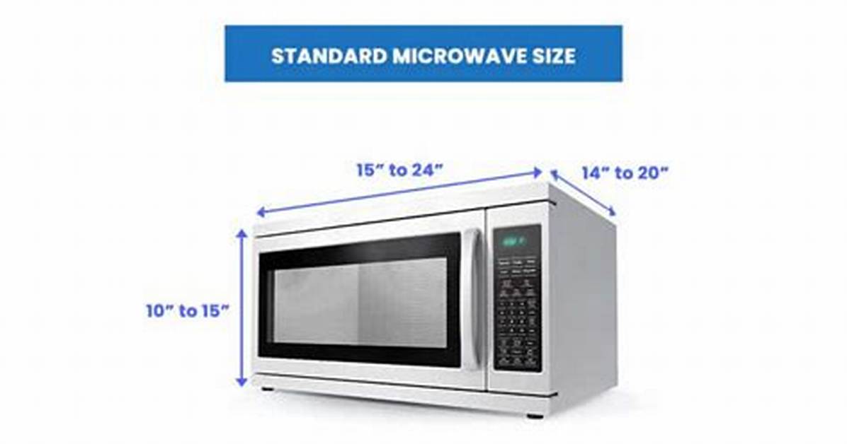 Microwave Size Chart