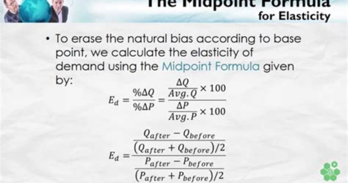 Midpoint Elasticity Formula