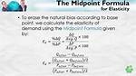 Midpoint Elasticity Formula