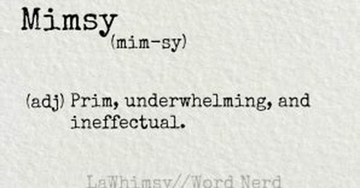 Mimsy Definition