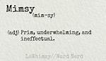 Mimsy Definition