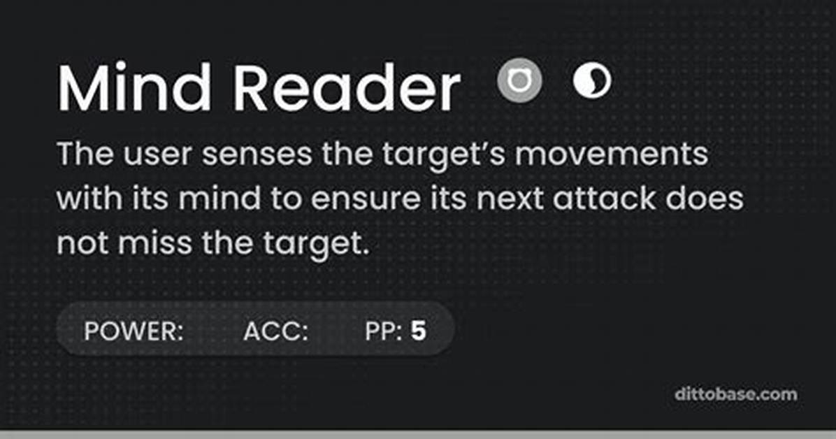Mind Reader's Power: Abbr.