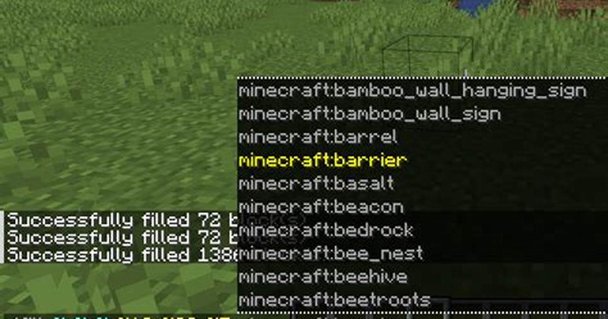 Minecraft /Fill