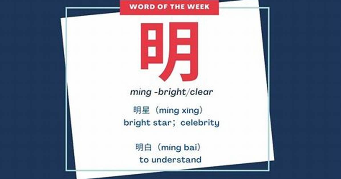 Ming Meaning