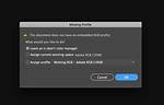 "Missing Profile" Message When Opening Files in Adobe Photoshop Cs6