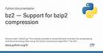 Missing Python Bz2 Module