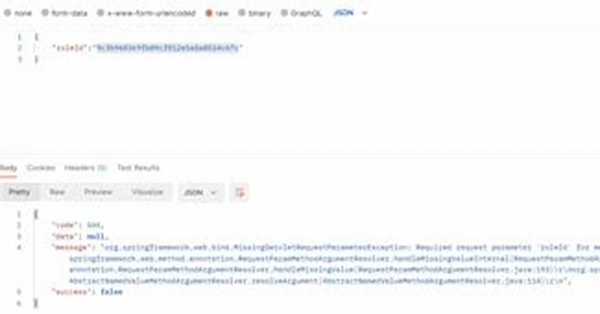 Missingservletrequestparameterexception