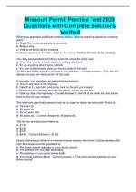 Missouri Permit Practice Test