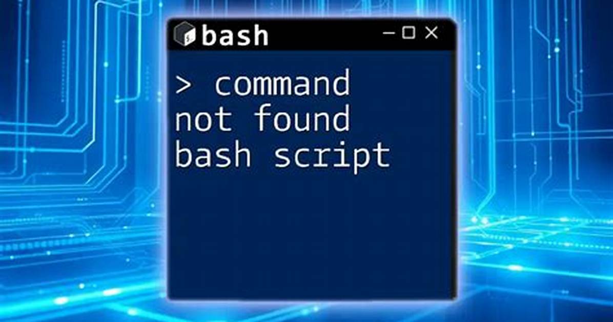 Mkdir Command Not Found in Bash Script