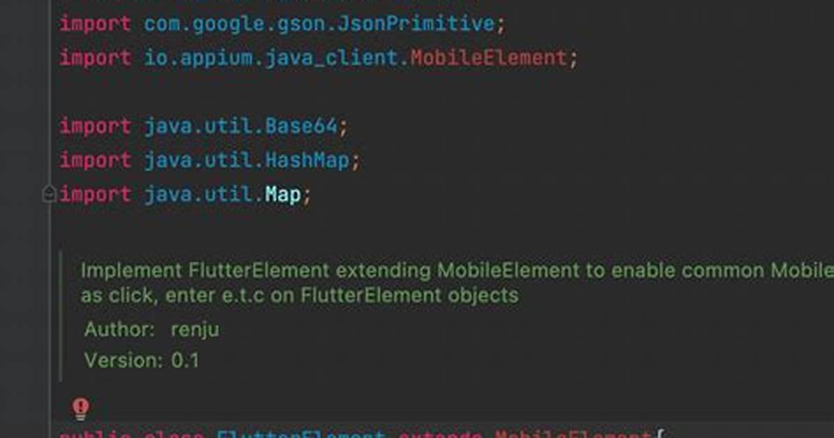 Mobileelement Not Exist in Java-Client 8.0.0