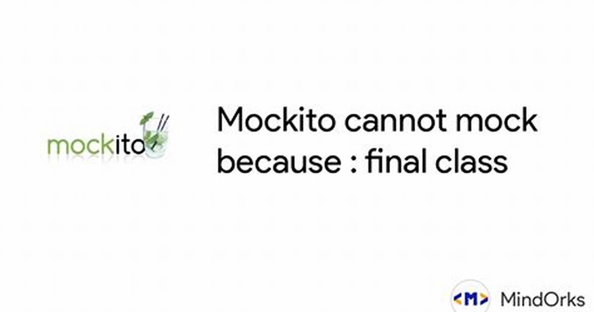 Mockito Cannot Mock This Class