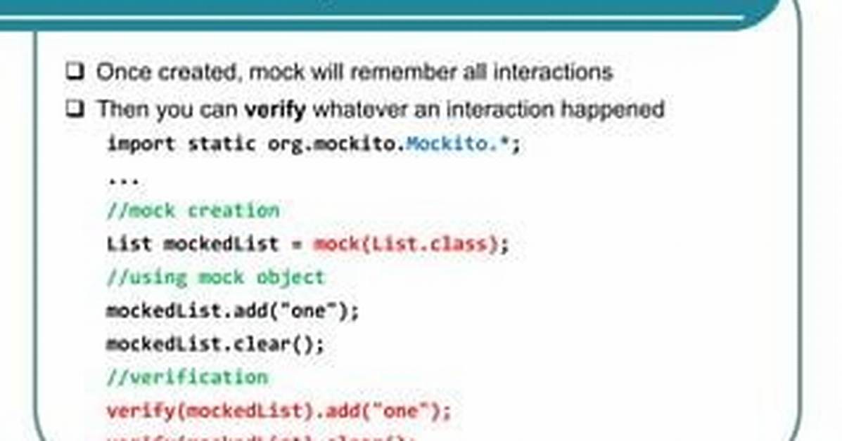 Mockito Verify