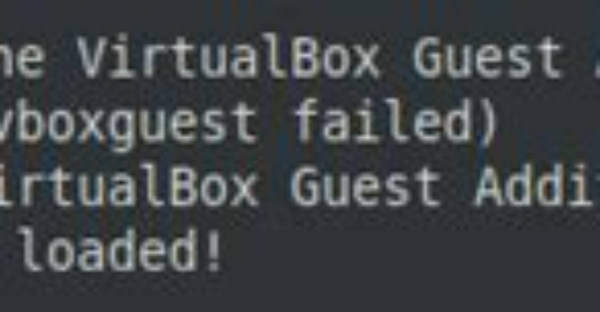 Modprobe Vboxguest Failed