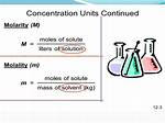 Molarity and Molality