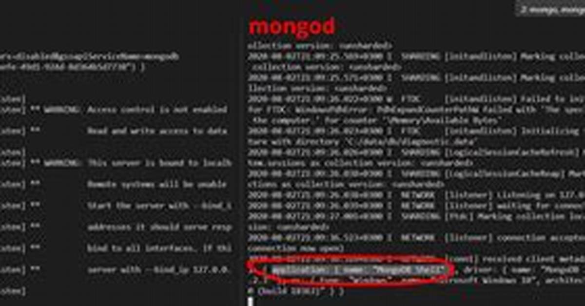 Mongodb - Difference Between Running "Mongo" and "Mongod" Databases