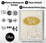 Monogram Binder Cover