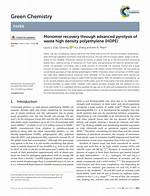 Monomer Recovery Through Advanced Pyrolysis of Waste High Density Polyethylene (Hdpe) - ePrints