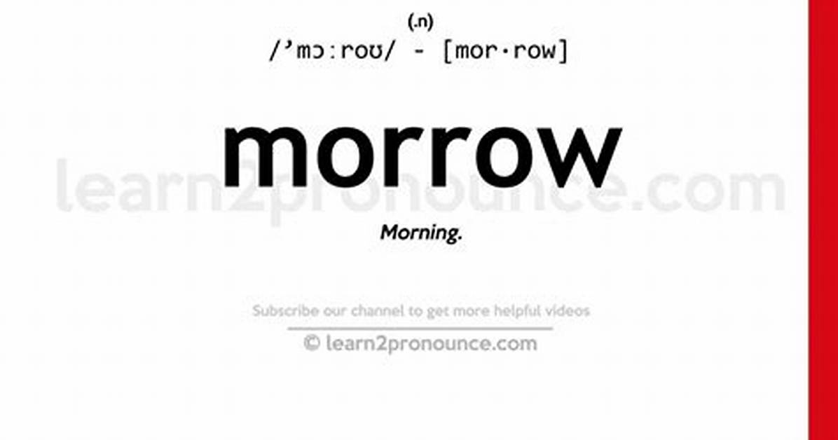 Morrow Meaning