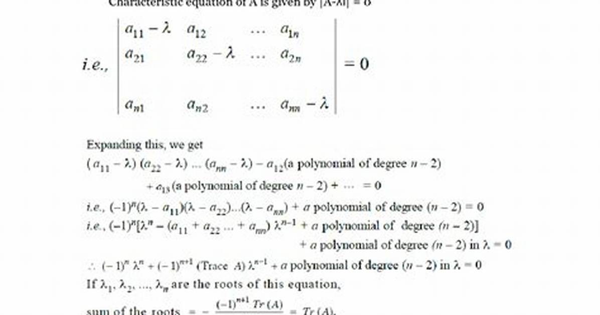 Most Important Linear Algebra Theorems?