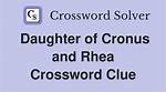 Mother of Cronus and Rhea Crossword Clue