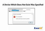 Mount Error, Special Device Does Not Exist