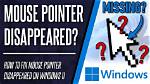 Mouse Pointer Does Not Adjust to Context on Screen