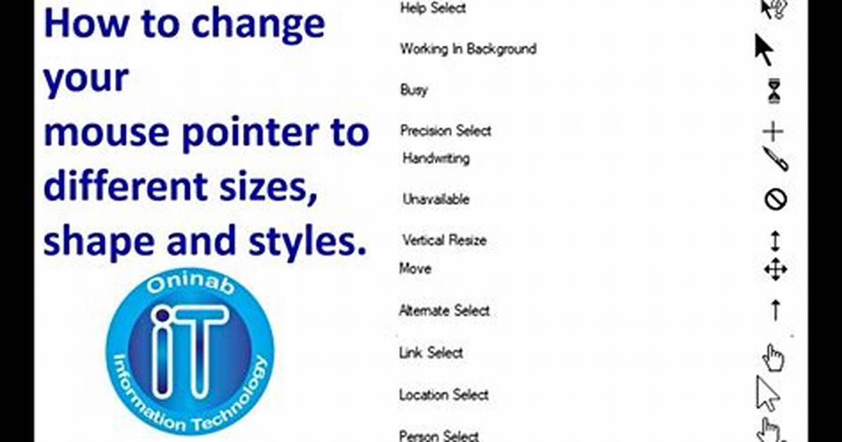 Mouse Pointer Doesn't Change Shape Depending on Hovered Elements