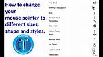 Mouse Pointer Doesn't Change Shape Depending on Hovered Elements