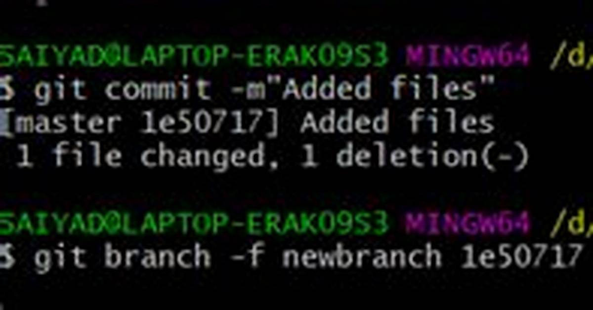 Move Branch Pointer to Different Commit Without Checkout