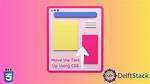 Move Text up with Css