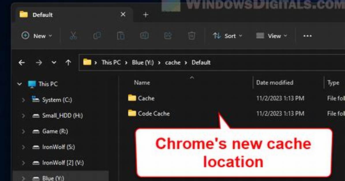Moving Chrome Cache Folder?