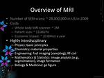 Mri Overview
