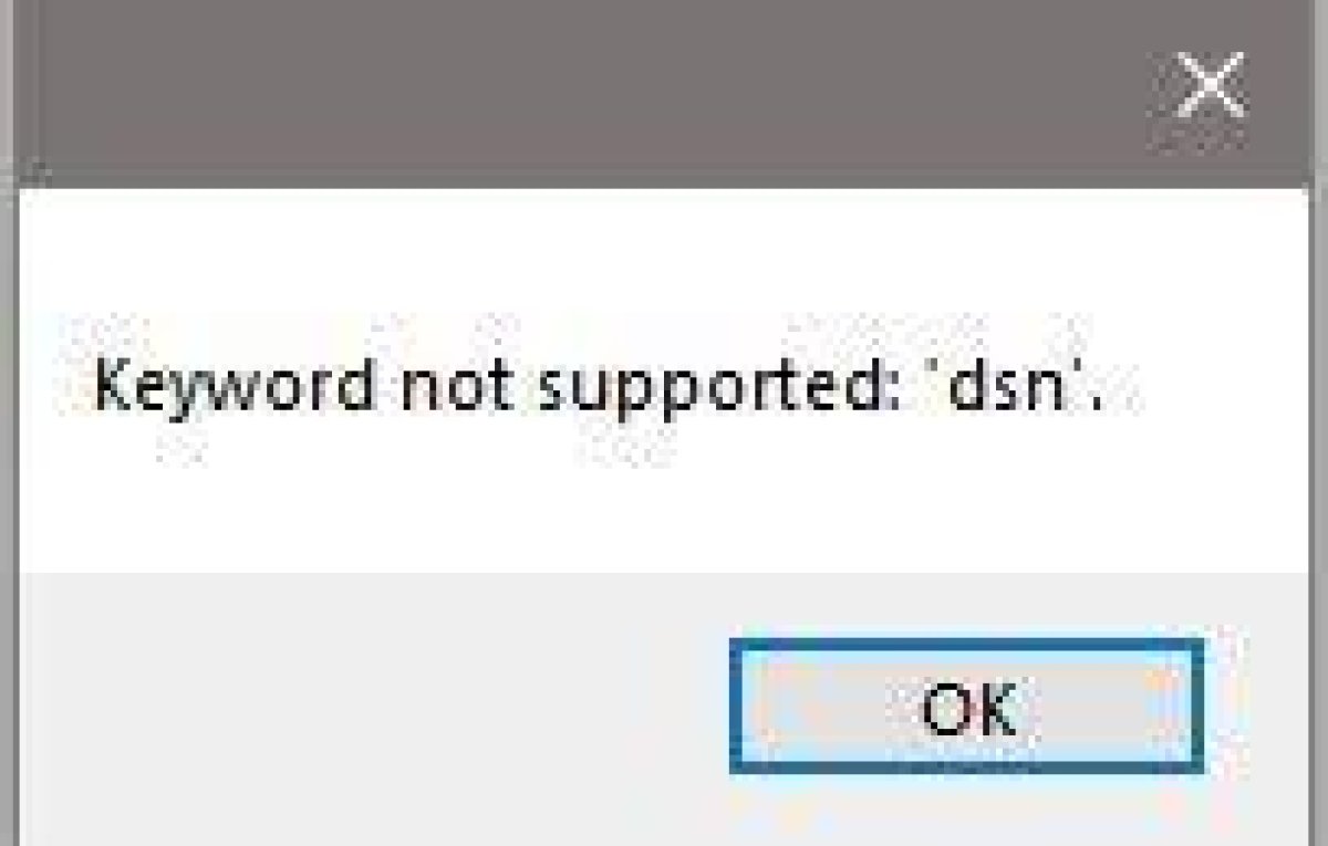'Multipleactiveresultssets' Keyword Not Supported