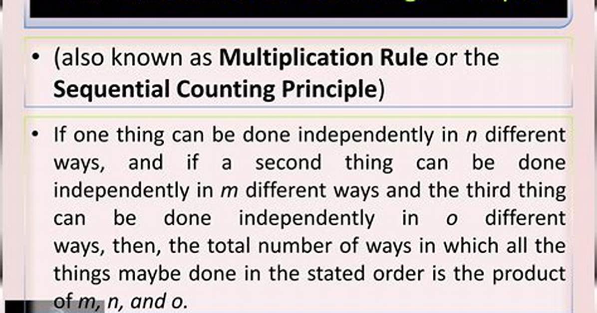 Multiplication Principle