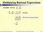 Multiplying Rational Expressions