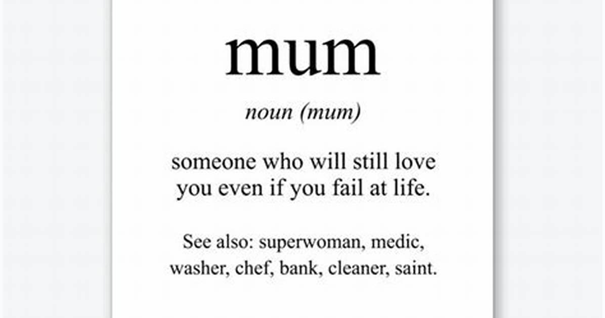 Mum Meaning