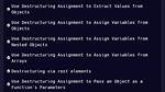 Must Use Destructuring Props Assignment [Duplicate]