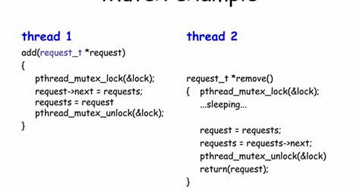 Mutex Example / Tutorial? [Closed]