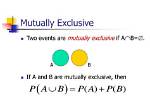 Mutually Exclusive Examples