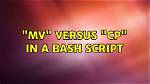"Mv" Versus "Cp" in a Bash Script [Closed]