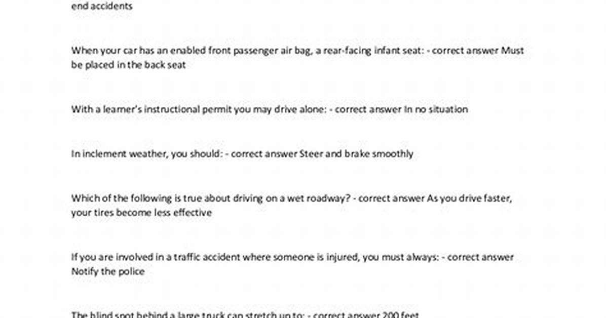 Mva Permit Test
