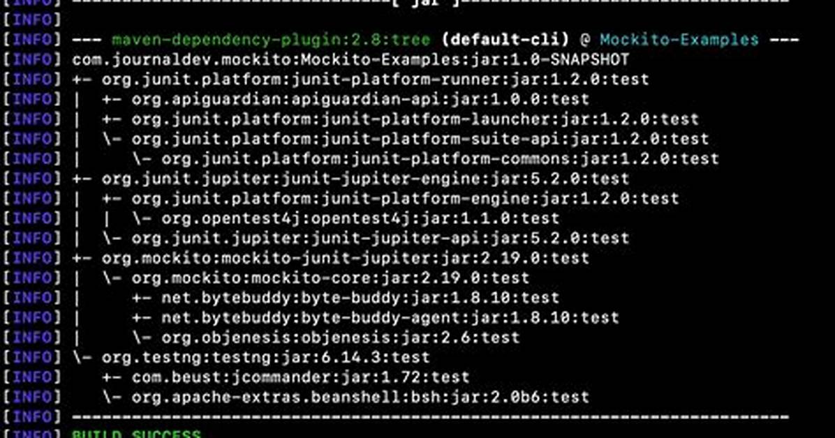 Mvn Dependency Tree