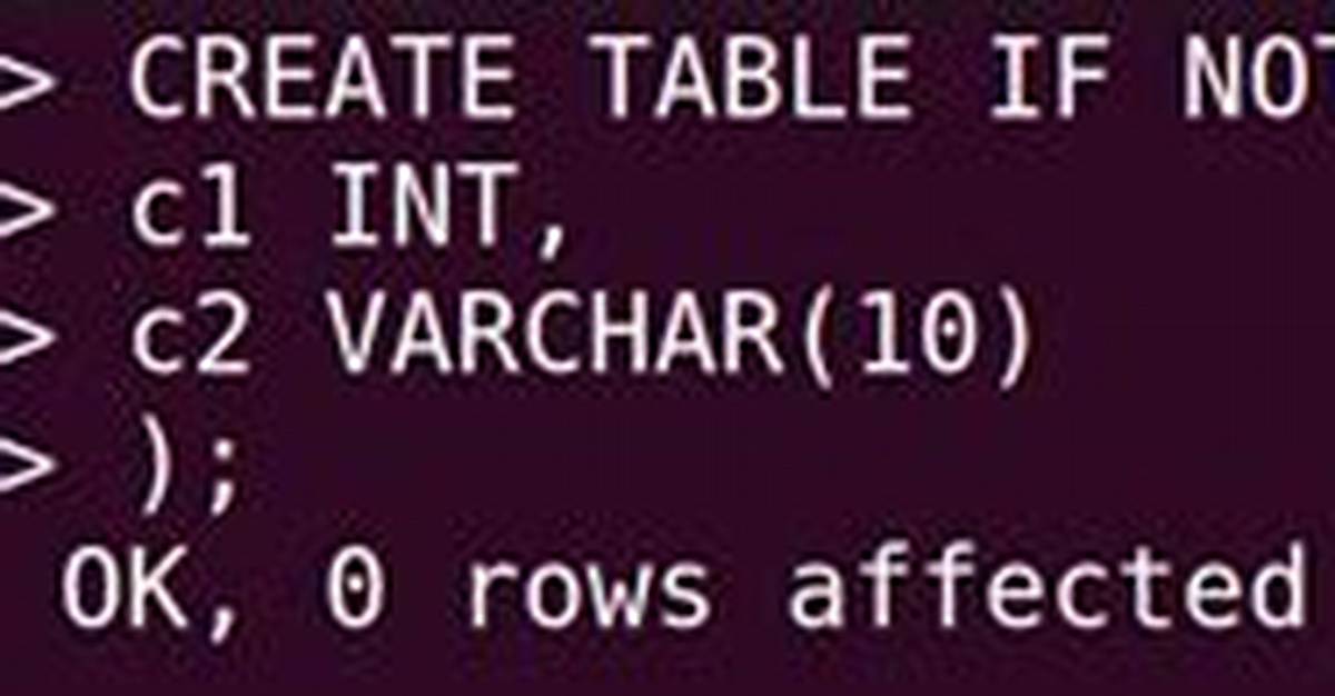 Mysql "Create Table If Not Exists" -> Error 1050