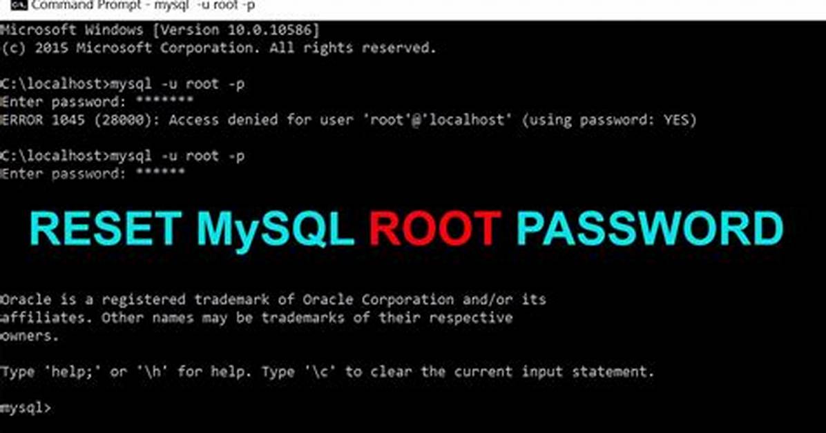Mysql Default Root Password