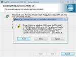 Mysql Odbc Driver Installation Error