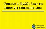 Mysql Remove User
