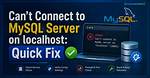 Mysql Server Only Working with Localhost